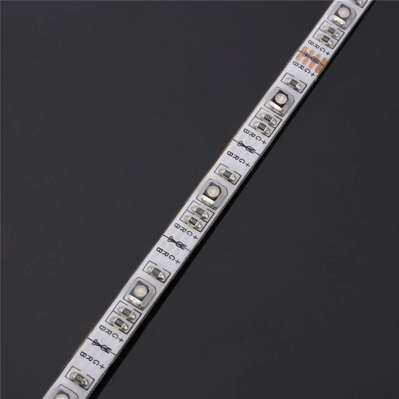 2 шт. 60 см 24 RGB светодиодные ленты мощность аккумулятора 3528 SMD USB меняющая цветную