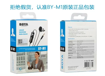 

BOYA BY-M1 Label Lavalier Omnidirectional Condenser Microphone for iPhone Android for Canon Nikon DSLR Camcorder Audio Recorders