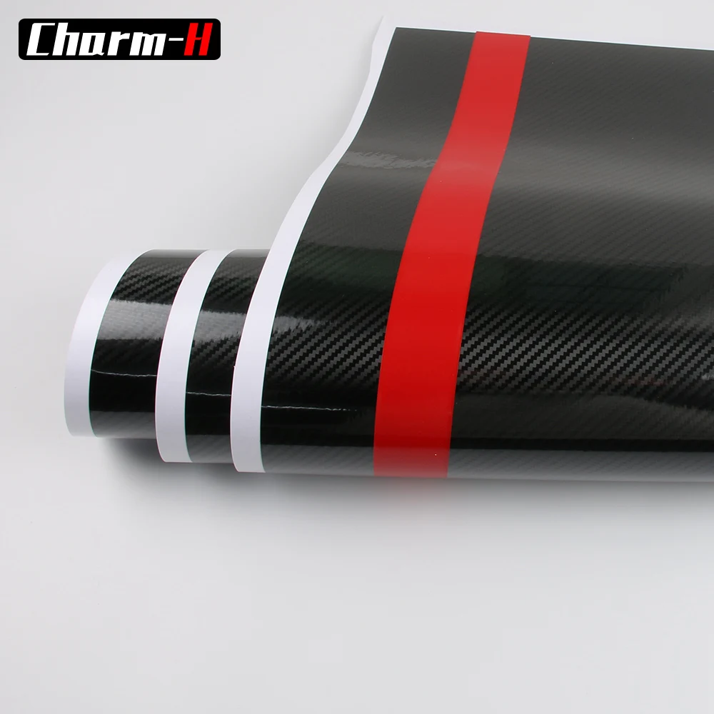 5D Carbon Fiber Vinyl Car Hood Bonnet Roof Rear Stripe Decal Stickers for BMW e46 e39 e90 f20 f10 f30 x3 x5 x6 g20 g30 g11 g12