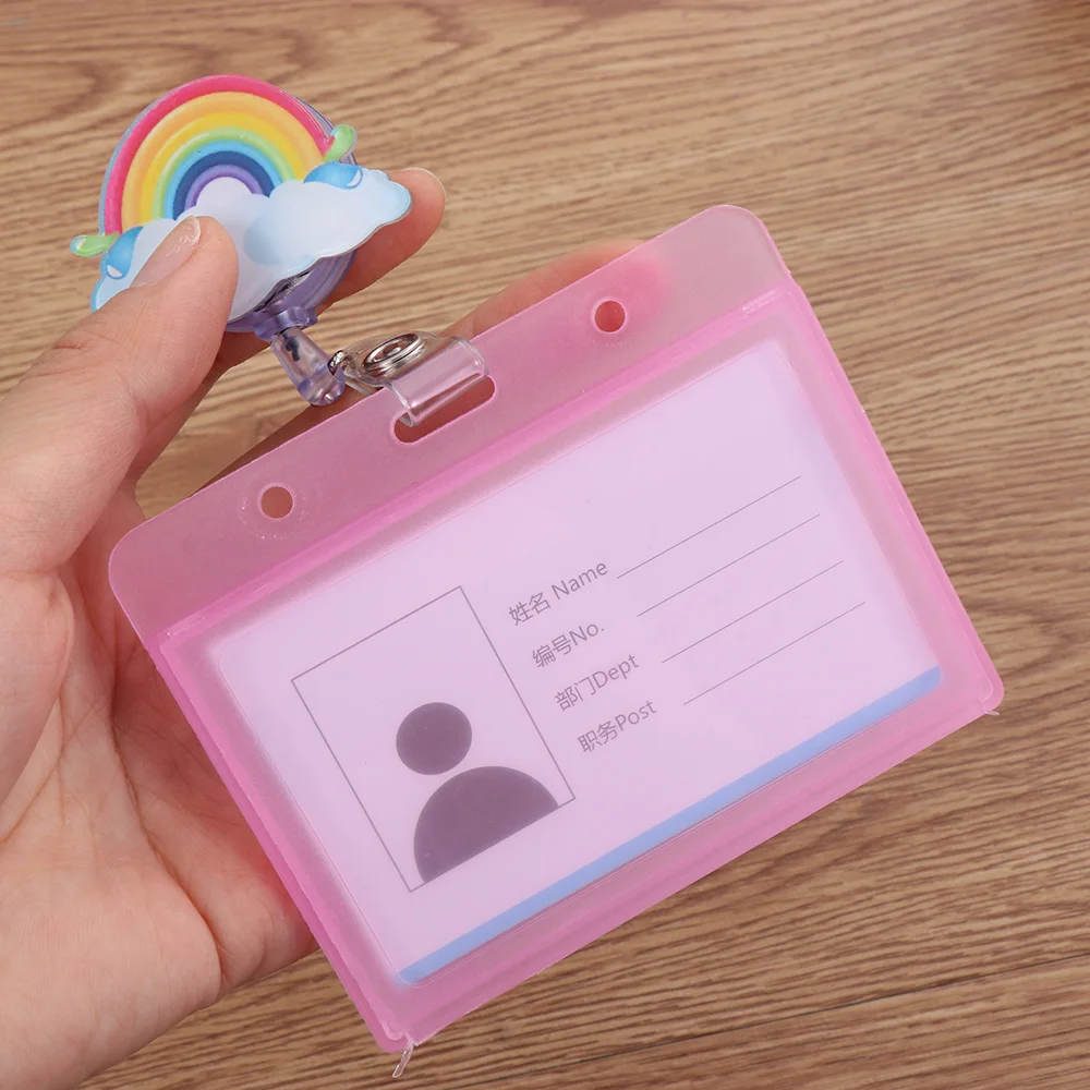 1 компл. Мультфильм медсестры доктор ID значок держатель с выдвижной катушкой выдвижной металлический зажим пластиковая Рабочая карта именные метки значок держатель