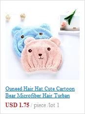 Ouneed Hair Hat Cartoon Microfiber Hair Turban Quickly Dry Hair Hat Wrapped Towel Bathing Cute Girl Shower Hair Cap#45