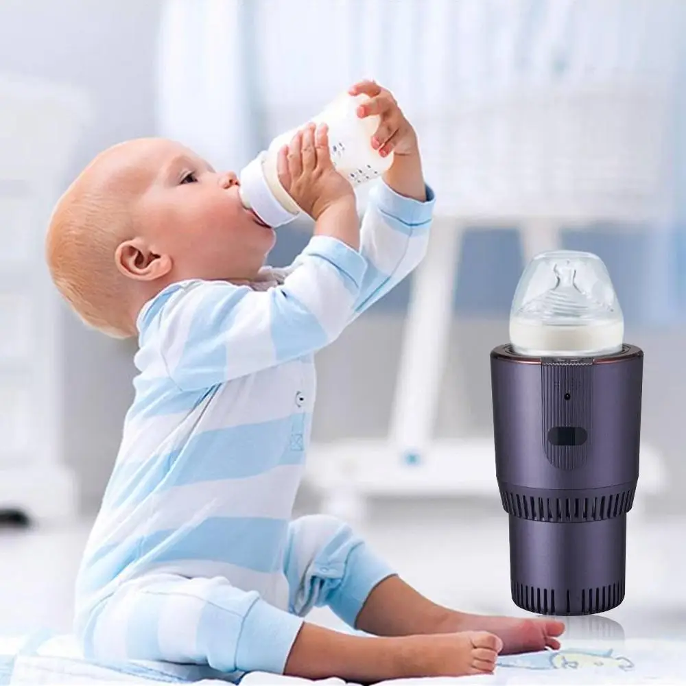 12V Car Cup Holder Portable Drinks Holder Cooling And Heating Cup Holder Electronic Coffee Warmer With LCD Temp Display