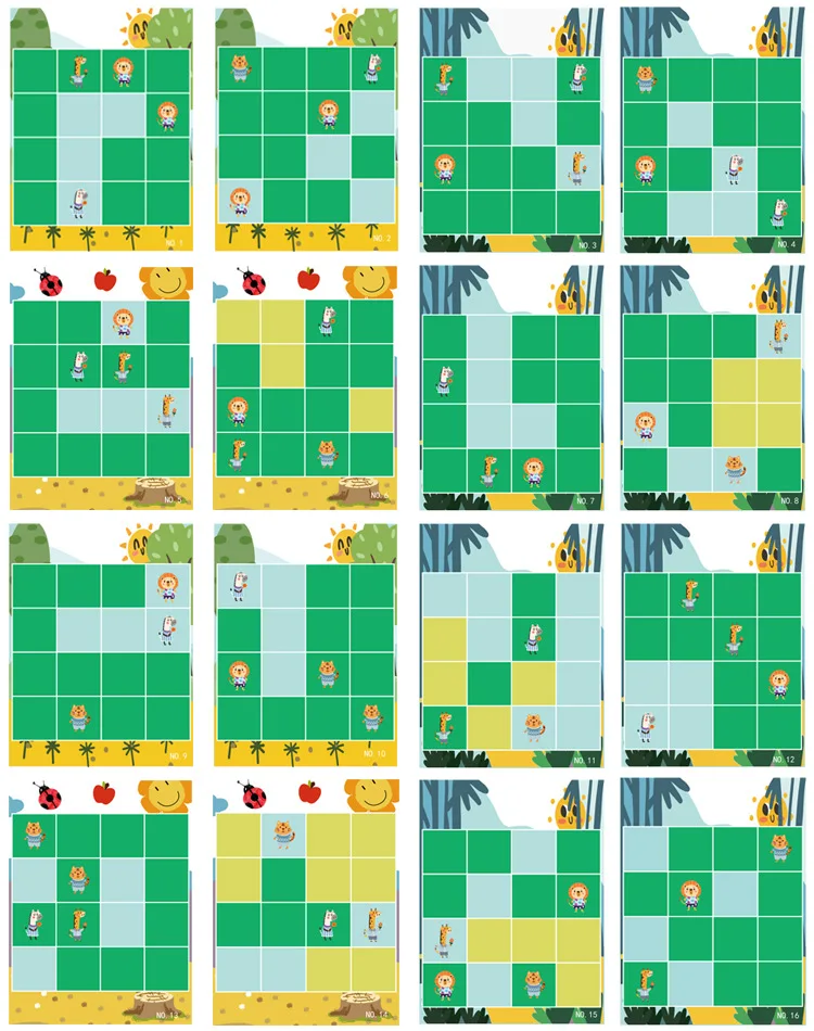 Логическое мышление обучение Раннее детство дети Sudoku Фокус Обучение Деревянная развивающая сила игрушка 3-4-5-6 головоломка