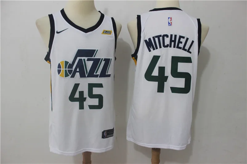5 Юта мужские baskeball#45 Donovan Mitchell майки - Цвет: 5