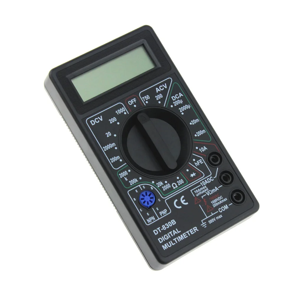 LAMEZIA AC/DC Digital Display Voltmeter Mini Universal Electric Meter Hold Type Multimeter Electrician Tester Instrument