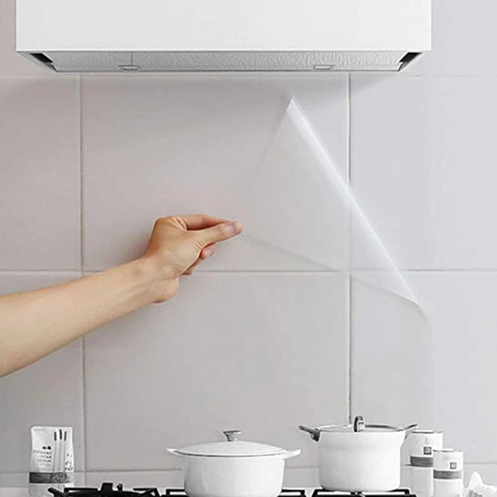 Kitchen Oil Proof Wall Sticker Clear Glossy Self Adhesive Film Covering Removable Protective Film Shelf Drawer Liner 1 3 5 10m Wall Stickers Aliexpress
