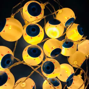 

Halloween Ghost Eye LED Lantern String Lights Plastic Christmas Party Garden Hang Decor Suitable for Internal Lighting