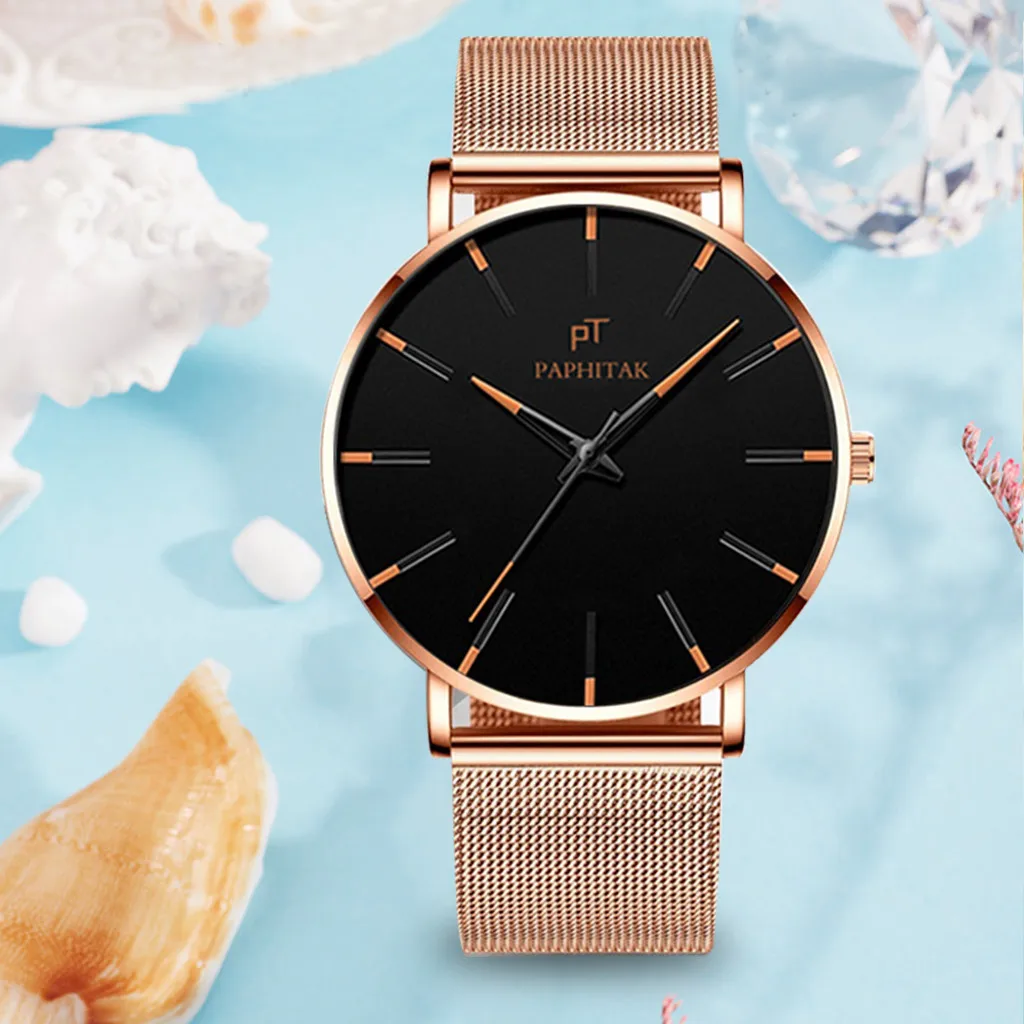 

Fashion Top Women Watch Brand Luxury Ladies Watch Quartz Wrist Watches Seetl Mesh Men's Watch Clock Female Orologio Donna #W