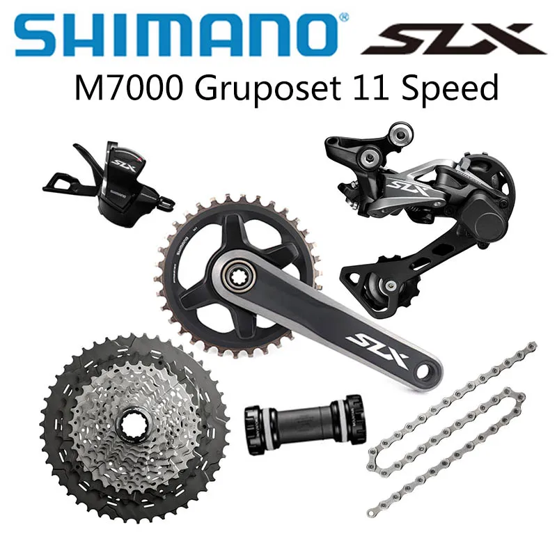 Рычаг переключения передач SHIMANO SLX M7000 1x11 скоростей 32T 34T для горного велосипеда 42T