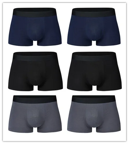 11-6PCS 6 шт./лот мужские хлопковые трусы мужские боксеры мужские короткие дышащие гибкие удобные шорты - Цвет: 11-6PCS