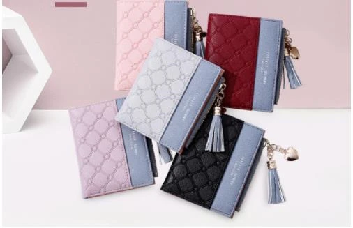Кошельки кошелек с кисточкой модный женский кошелек женская карта кожа cartera mujer Высококачественная сумка кошелек Женская молния