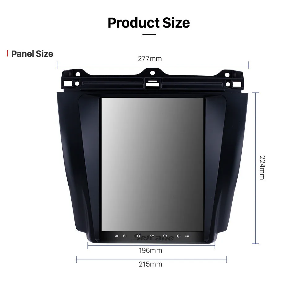 Seicane 9,7 дюймов Android 9,1 автомобильный радиоприемник с навигацией GPS для 2003-2007 Honda Accord 7 с AUX рулевым колесом управления 1080P видео