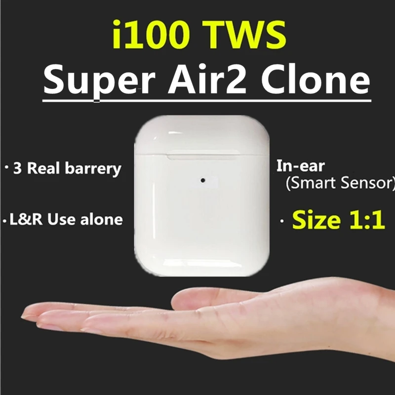 I100 TWS,, 1:1, всплывающие, Bluetooth 5,0, наушники для iP 7, 8 X, с беспроводной зарядкой, настоящая батарея, PK, i12, i200, i500, i9000, TWS tws true fone de ouvido bluetooth noise cancelling true wireless