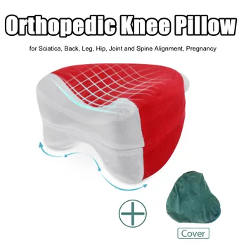 

Memory Foam Support Cushion for Side Sleepers to Reduce Hips Legs and Joint Pain Leg Cushion with 2 Washable Pillow Cases