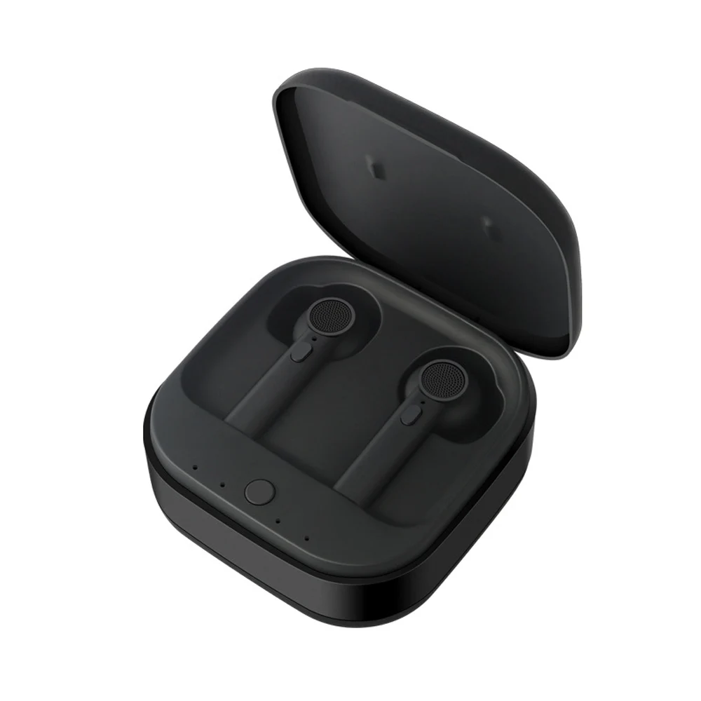 Новинка D012 TWS 5,0 Bluetooth наушники Macaron мини беспроводные Bluetooth наушники мини спортивные наушники портативные деловые наушники - Цвет: black