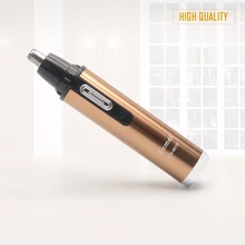 Electric Nose Hair Trimmer Men Women Ear Hair Trimmer Brand Rechargeable Professional Fashion Champagne Color Nose Hair Clipper