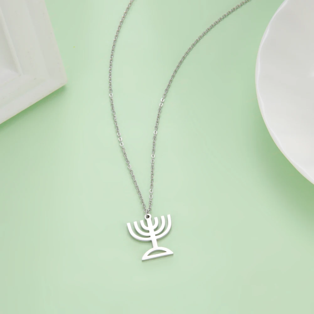 Skyrim Menorah ожерелье с подвеской в виде подсвечника для женщин геометрические