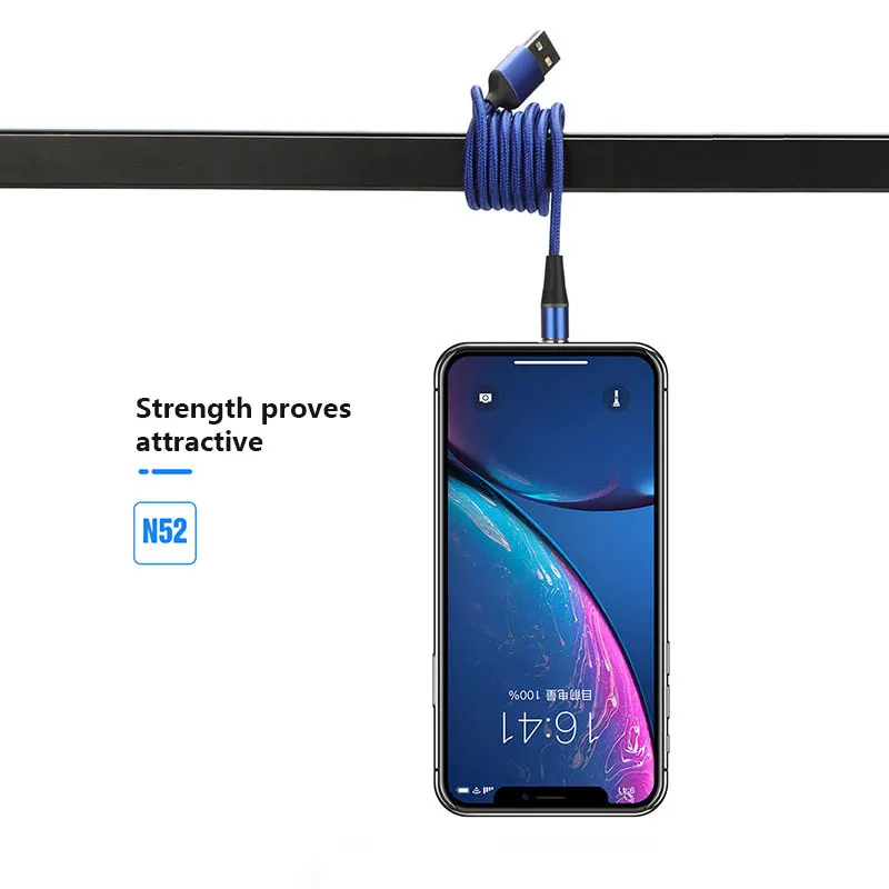 Usb-кабель type C 2A роторный Магнитный Плетеный Микро Быстрый Аккумуляторный провод для Xiaomi huawei samsung Iphonexs Max Redmi Note OPPO Vivo