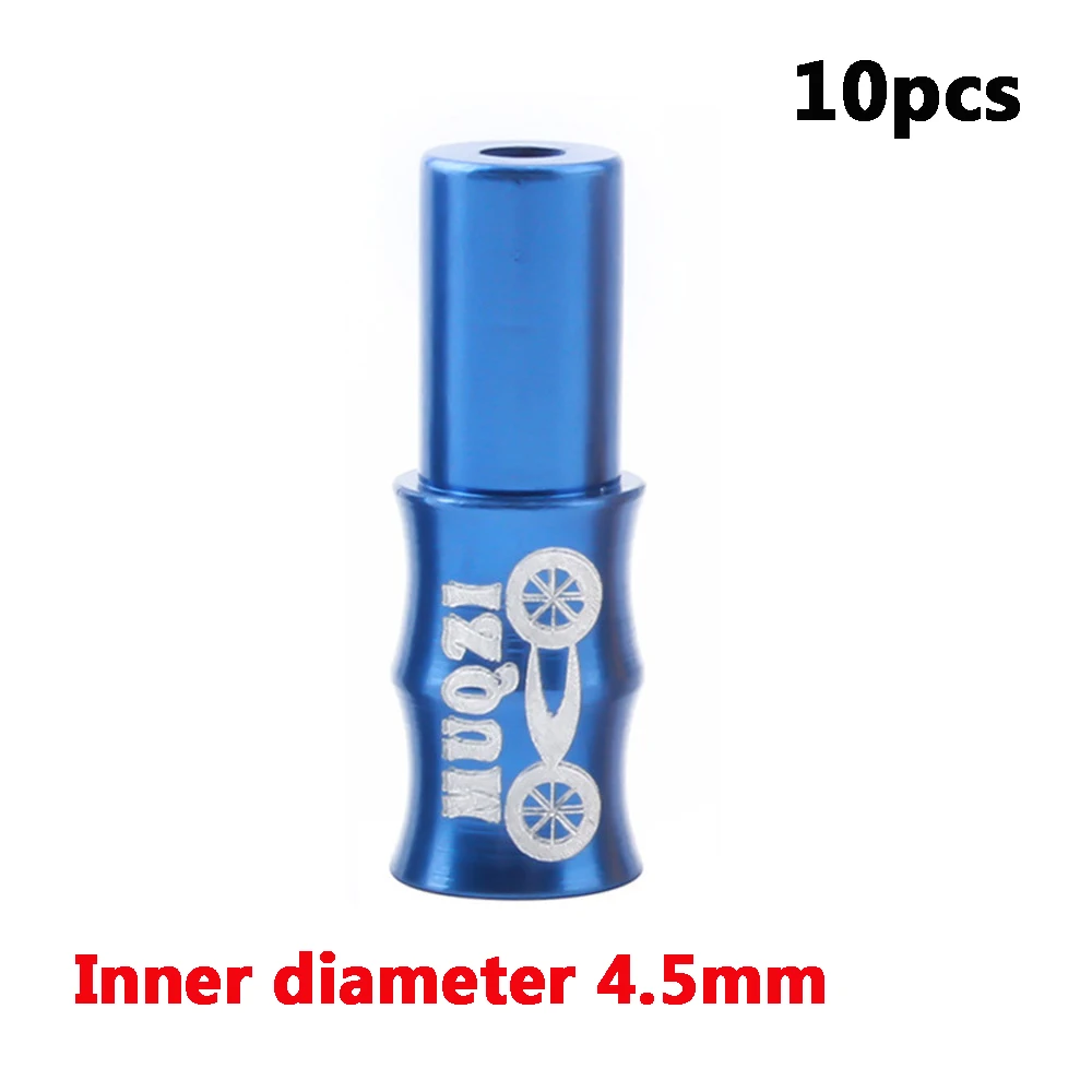 4.5mm blue 10 шт. MTB тормоза дорожного велосипеда кабельный колпачок красочный кабель переключения велосипедный переключатель переключения кабеля наконечники дорожные велосипедные аксессуары - Цвет: 4.5mm blue