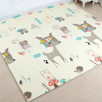 

Foldable Baby Play Mat 1cm Thick Crawling Mat Double Surface Baby Carpet Developing Mat for Children Rug Game Pad QFA001
