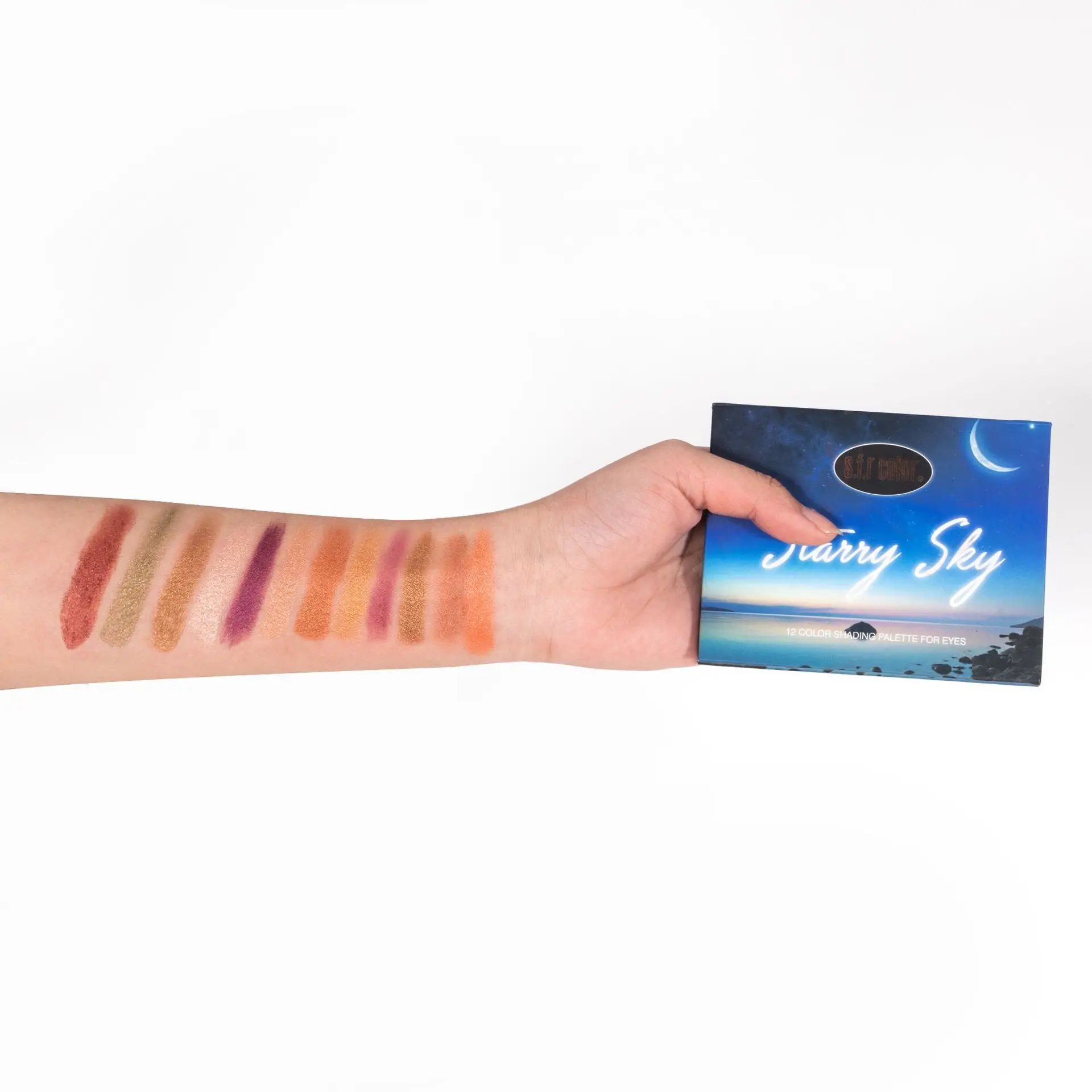 12 цветов Палитра теней для век Sunrise Yellow& Sky Blue тени для век Nude матовые тени для век для макияжа Палитра Косметика Макияж