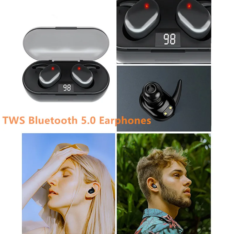

Q2 TWS Bluetooth V5.0 Sports Wireless Earphones APP Customization 3D Stereo Headphones Mini In Ear Dual Mic Wireless Touch New