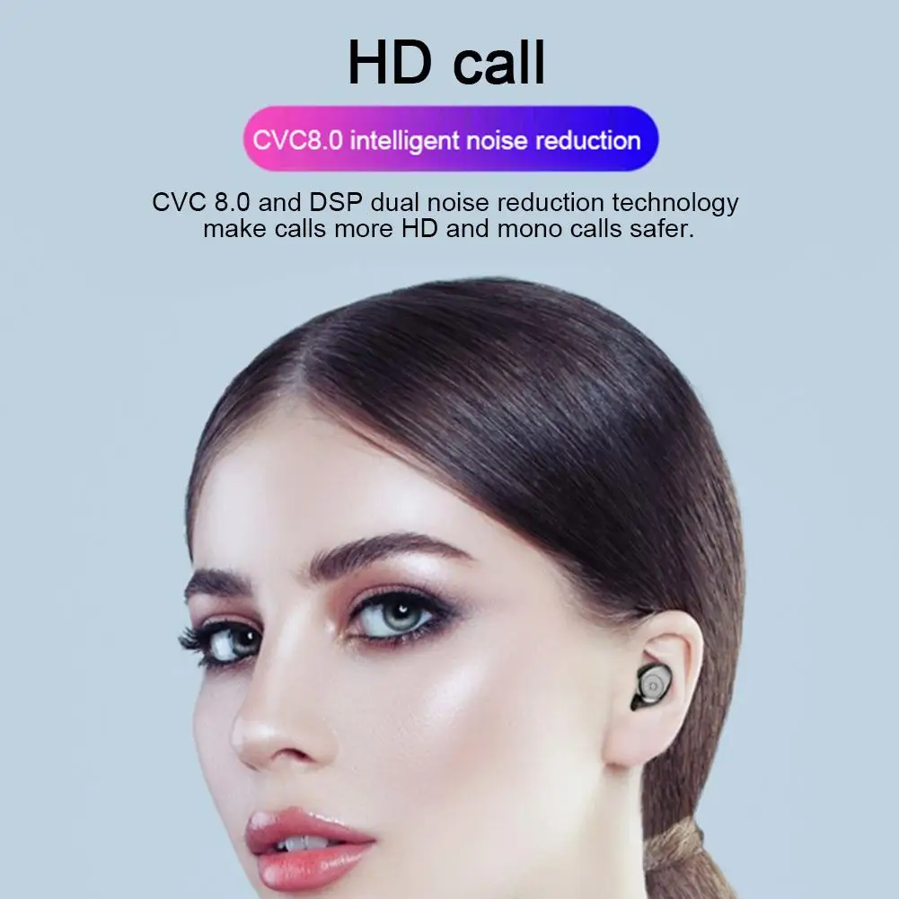 Беспроводные bluetooth-наушники HD стерео беспроводные наушники бинауральные звонки шумоподавление игровая гарнитура для Apple Android