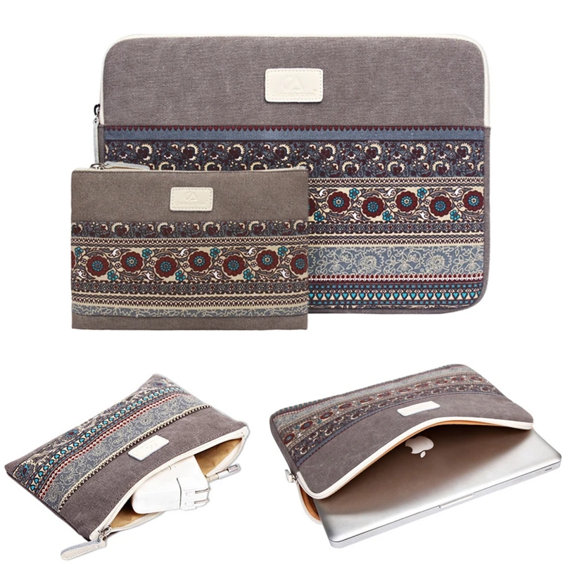 Fashion Canvas Laptop Sleeve Bag Notebook Handbag Case For Macbook Air Pro Retina 11 13 14 15 Lenovo Asus HP Liner | Компьютеры и офис