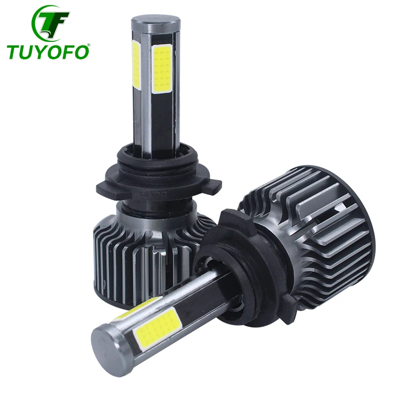 

TUYOFO CT4 H4 LED 12000LM/pair 4-Sides COB Headlight H13 H11 H7 9005 9006 9007 9012 Beam Car Light Bulbs Head lamps