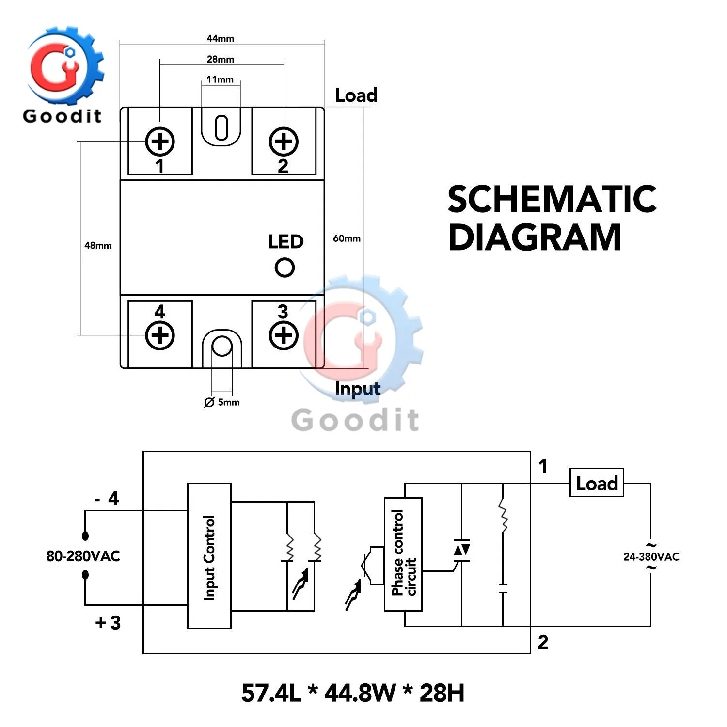 DC 3-32 В твердотельное реле SSR-10DA/25DA/40DA/50DA/60DA/75DA/100DA релейный выход 24-380 В AC теплоотвод Защитная крышка