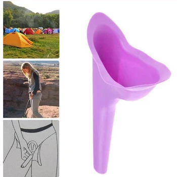

New Design Women Urinal Outdoor Travel Camping Portable Female Urinal Soft Silicone Urination Device Stand Up & Pee