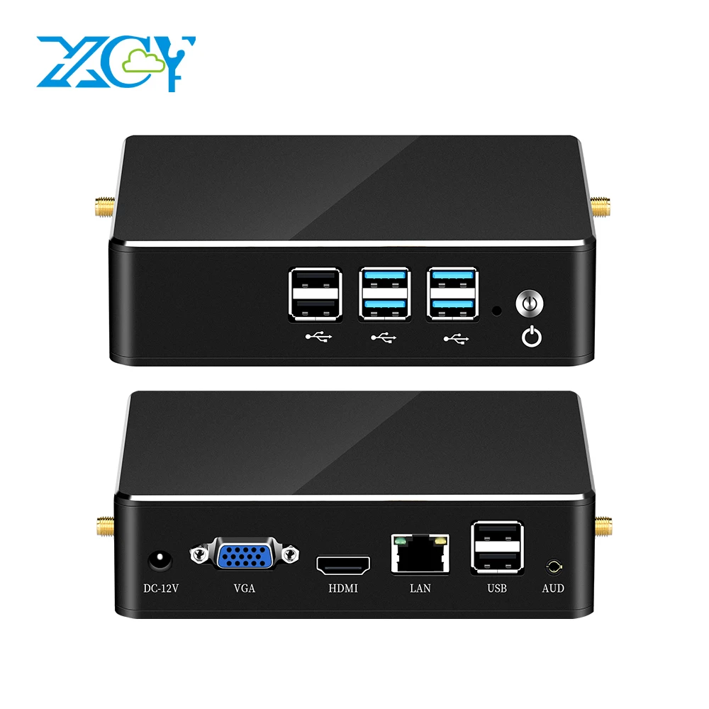Мини ПК XCY Intel Core i7 8650u i5 i3 Win10 Linux HTPC DDR4 тонкий клиентский настольный компьютер Micro 4K
