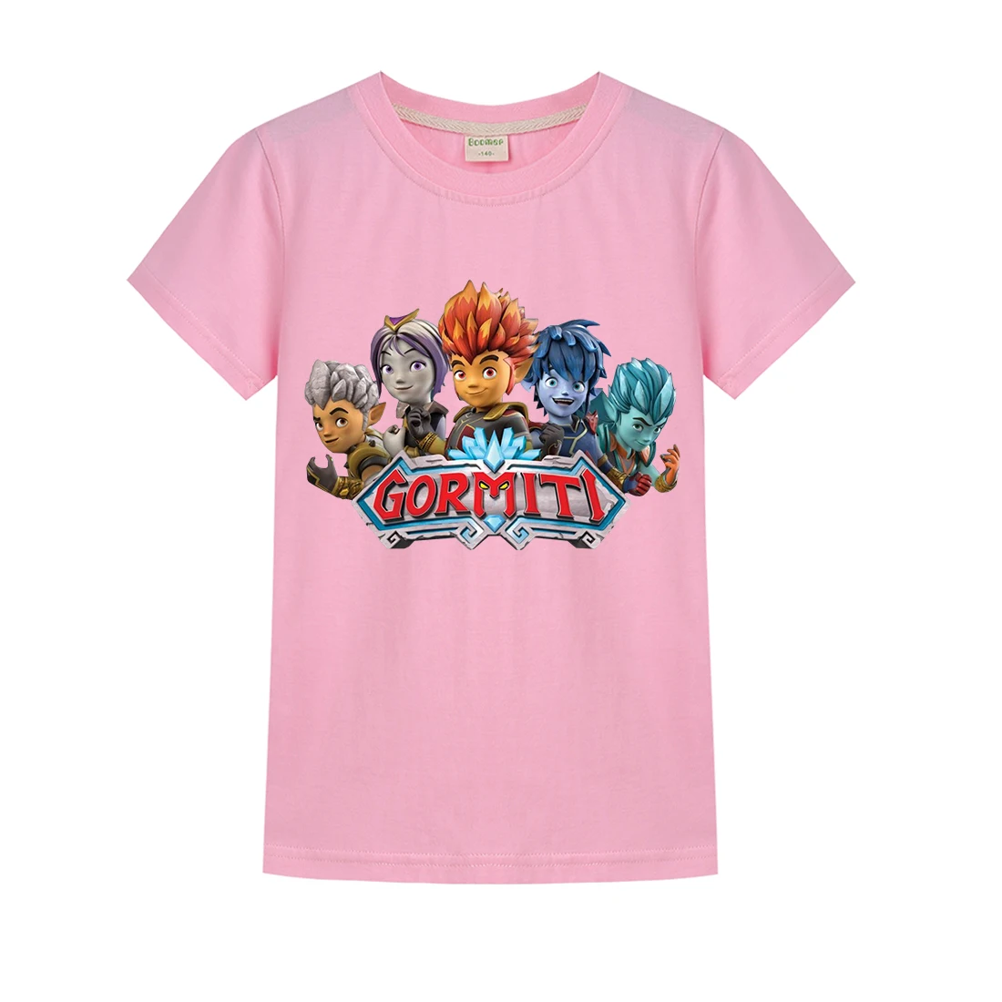 Новое поступление года; футболка с героями игры «Gormiti»; детская одежда детская толстовка с капюшоном; футболки с короткими рукавами; костюм Новые повседневные футболки для мальчиков и девочек - Цвет: T1198