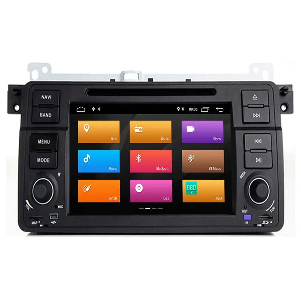 Flash Deal 4+64G 7 inch Android 9.0 for bmw E46,M3,car dvd,gps navigation,wifi,BT,canbus,radio,RDS,quad core,1024x600,support obd2,dvr 3