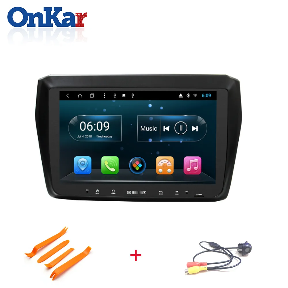 With Camera ONKAR Центральный Мультимедиа для Suzuki Swift Android 9,0 OS поддержка Mirror Link Wifi Bluetooth навигация без DVD плеера gps - Цвет: With Camera