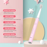 SEAGO elektryczna soniczna szczoteczka do zębów 360 zmodernizowane automatyczne szczoteczka do zębów z akumulatorem wodoodporna wymienne główki do szczoteczki prezent SG548 4