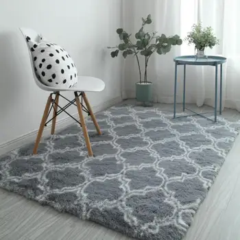

Living room carpet bedside plush floor mat tatami rectangular crawling rug thickened high-density sponge non-slip carpet