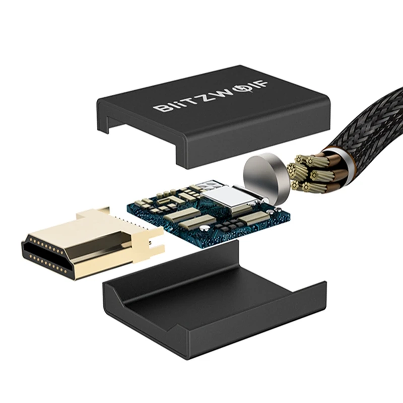 BlitzWolf мультимедийный интерфейс высокой четкости HDMI A-A Мужской кабель 4K 60Hz HD 3D способный 18 Гбит/с Широкая совместимость для ПК ТВ