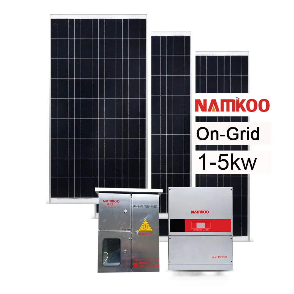

Hot sale Namkoo 6000w pv panel 5000w 4000w solar system for home on grid
