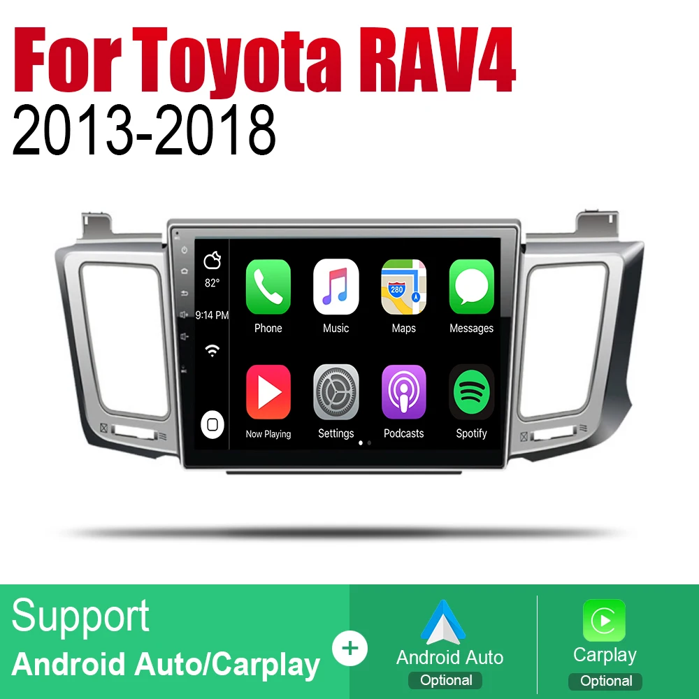 Автомагнитола ZaiXi Android 2 Din для Toyota RAV4 2013 ~ 2018 автомобильный мультимедийный плеер