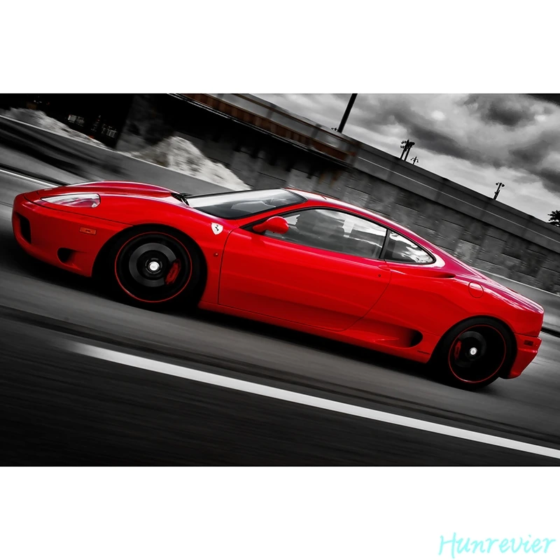 Алмазная живопись полная квадратная классная машина Ferrari вышивка крестиком