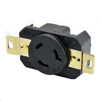 

20A 277V 4 Hole Generator Outlet US Anti-off Power Socket Inline Wire Connector