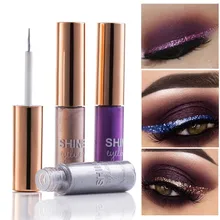 Профессиональная блестящая подводка для глаз блестящая косметика для подводки глаз цвет серебристый, розовый, золотистый жидкий удобный и дышащий Стильный Простой