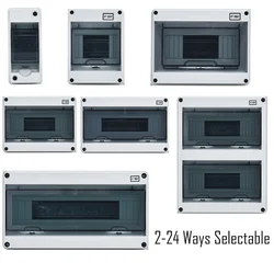 1/2/5/6/8/12/15/18/20/24 distribution box modes ip65 mcb impermeable to the open air electric junction box Transparent plastic