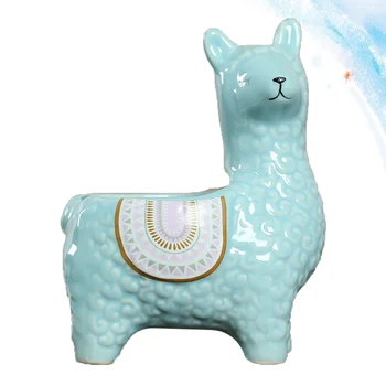 

1Pc Ceramic Flowerpot Chic Durable Camel Flower Container Bonsai Desktop Decor