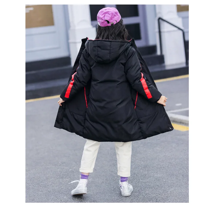Jacket For Girls New Winter Children's Clothing Boys Hooded Parkas Girls Down Cotton Thicken Coat Outerwear Teenage Kid Clothes