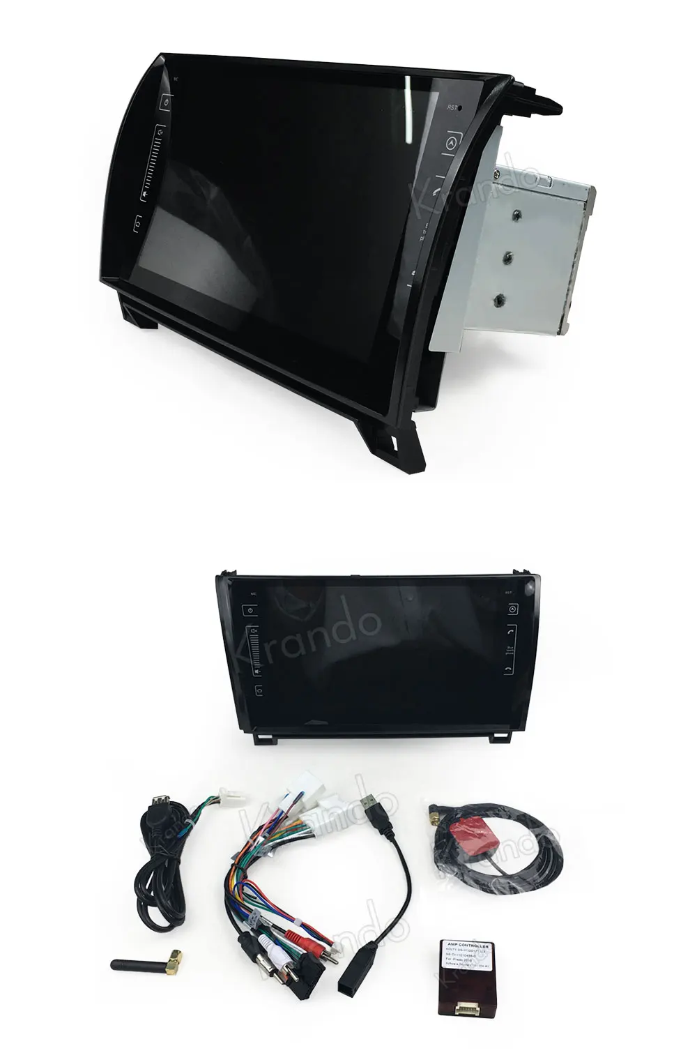Discount Krando Android 8.1 9" IPS Touch screen car Multimedi player for Toyota Tundra/Sequoia 2007-2013 audio player gps navigation 3