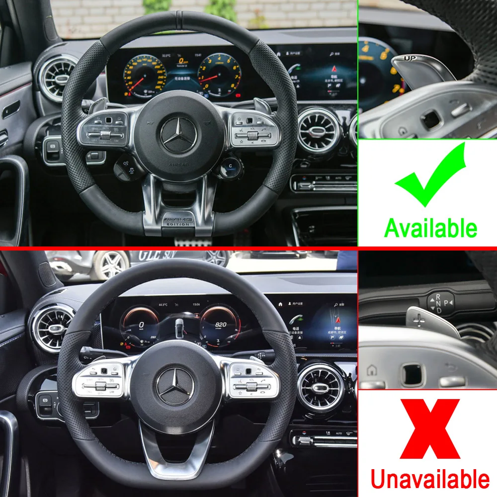 Лопастное переключение для Mercedes Benz класса A AMG A35 A45 C63 C43 SL63 CLA45 G63 GLS63 E63 CLS53 GLC43 2019 2020
