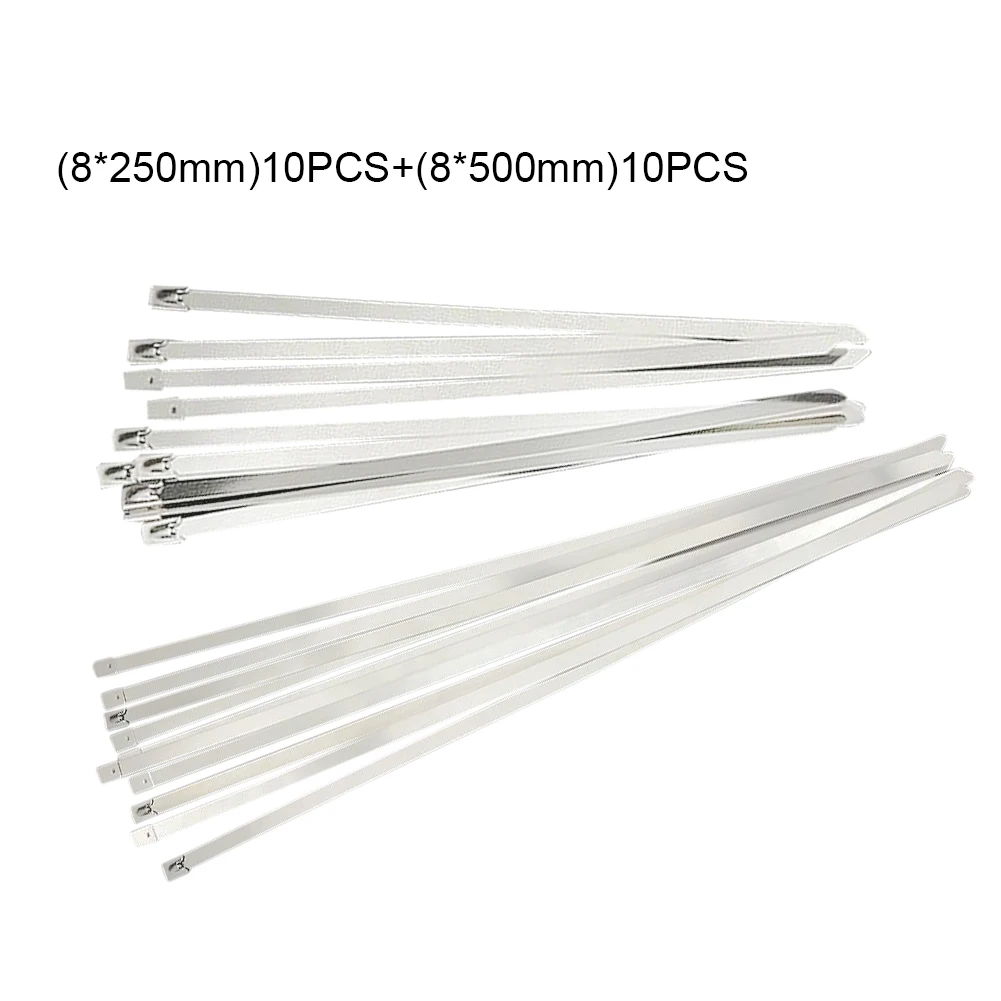 20pcs Cv Boot Tool Stainless Steel Cv Boot Clamp Cable Tie 8mmx250