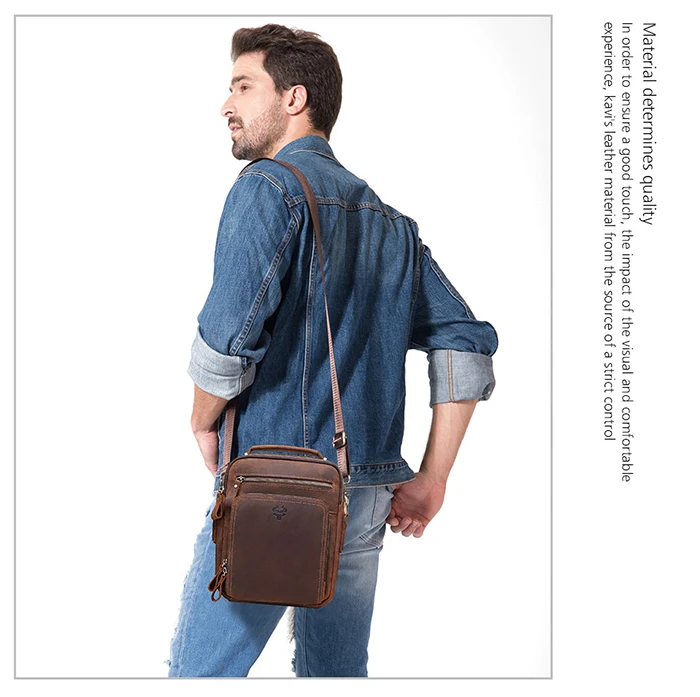 KAVIS Crazy Hoser сумка для мужчин портфель мужской Кроссбоди ручной слинг ручки Tote и кошельки на плечо Bolsas имя выгравировано